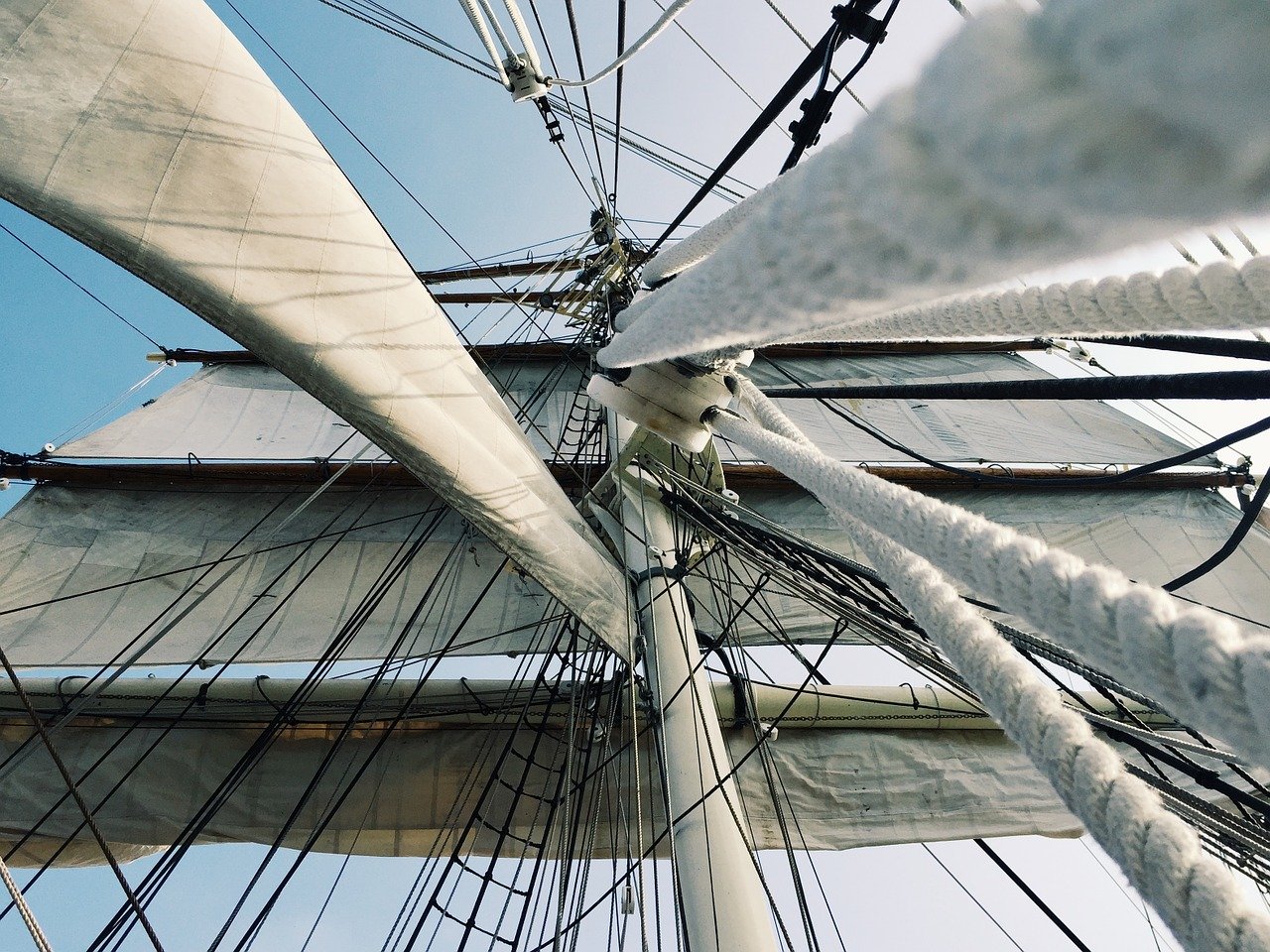 rigging, tall ship, sails